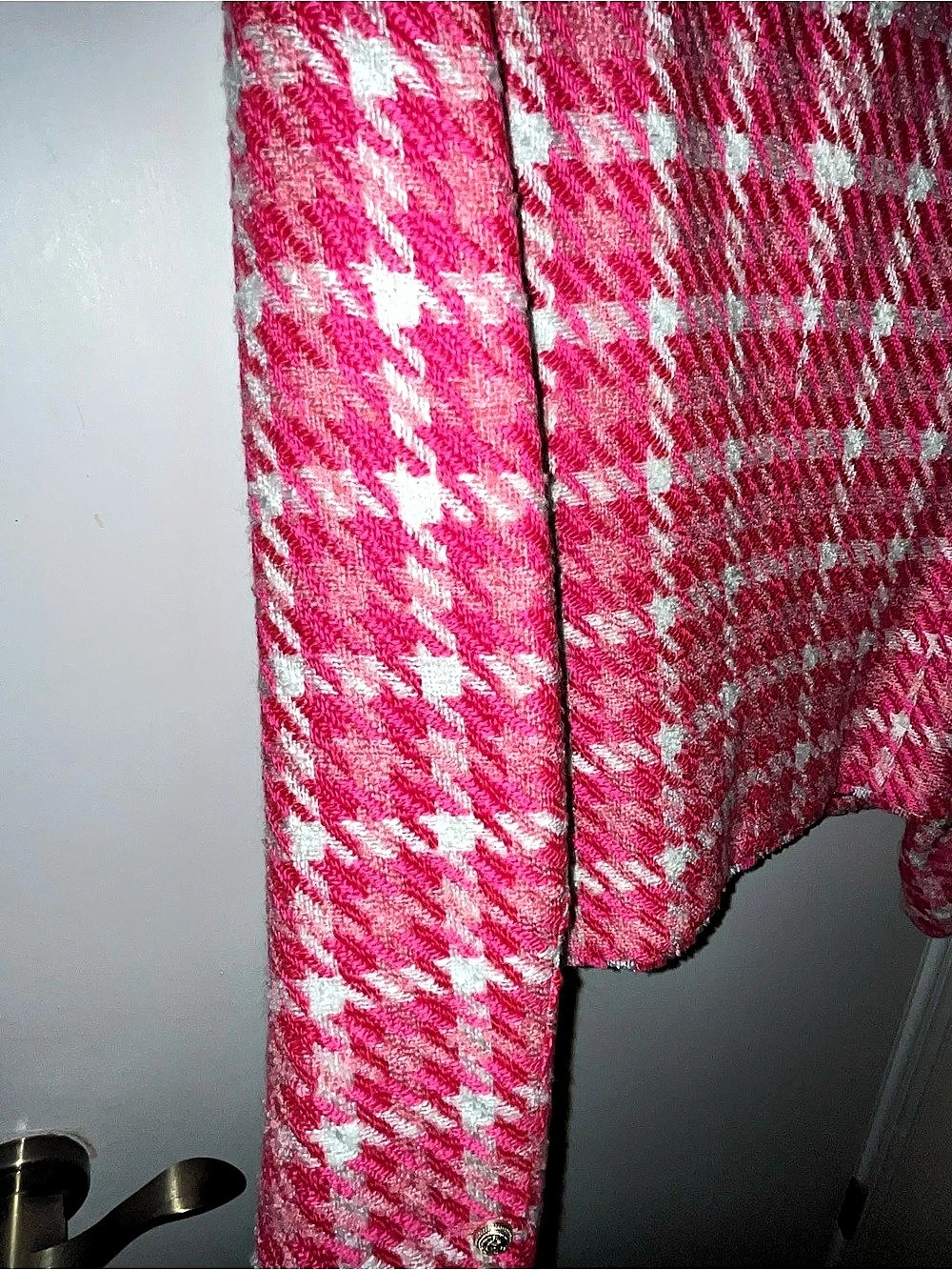 Generation Love Kristen Tweed Jacket Pink & White Small - Picture 12 of 13